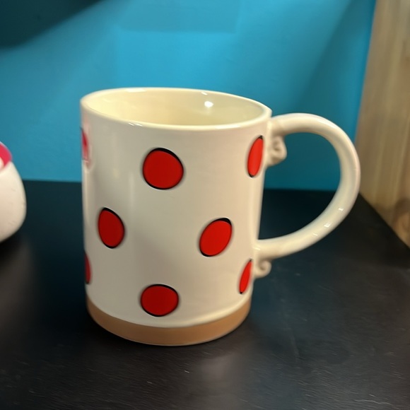 MSRF Design Studio Red Polka Dot Ceramic Mug - Picture 3 of 4